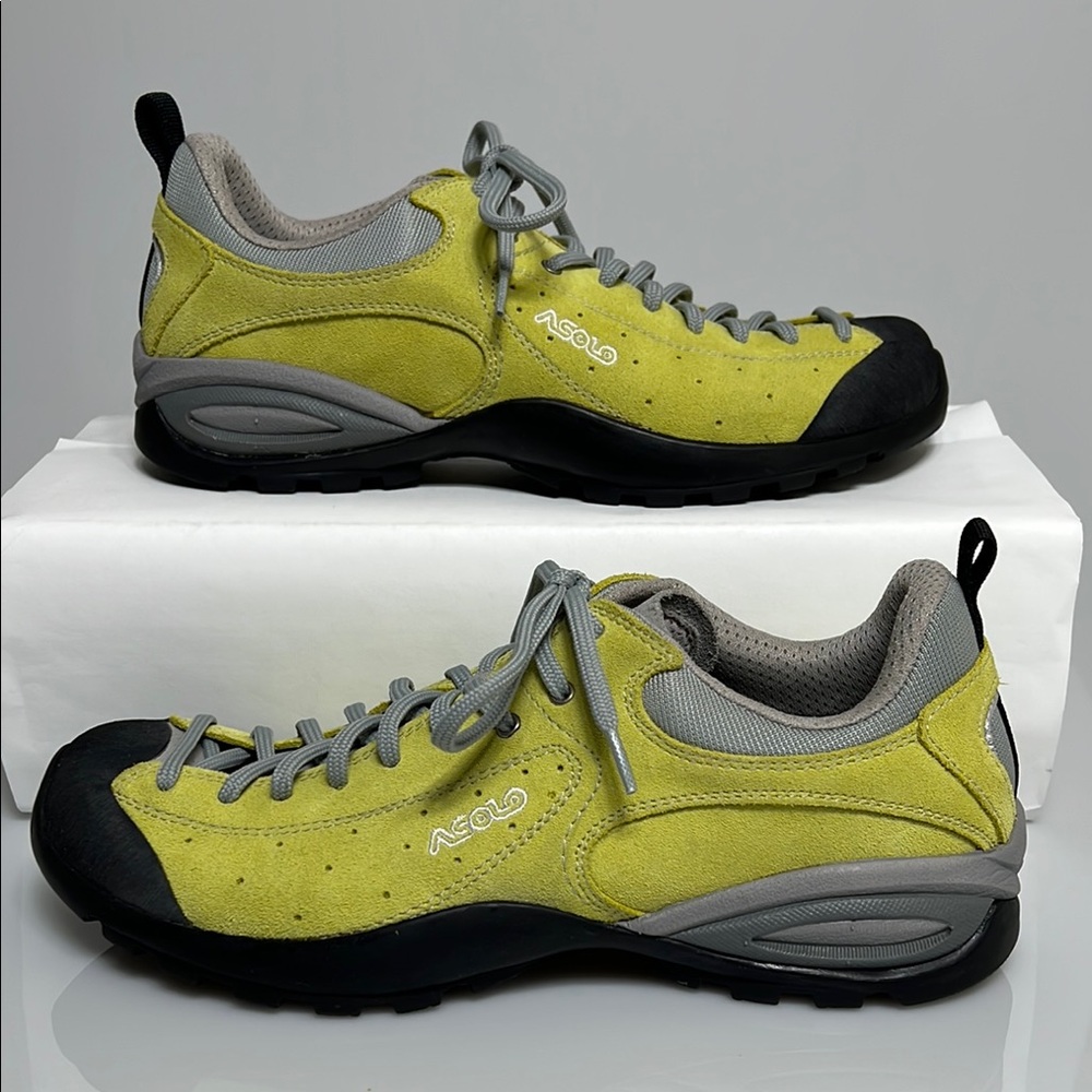 Asolo Yellow Suede Leather Trail Shoes Ladies Size 9.5 / EU 42 - Almost New!